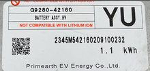 Load image into Gallery viewer, RAV4 lithium-ion not compatible battery label G9280-42160