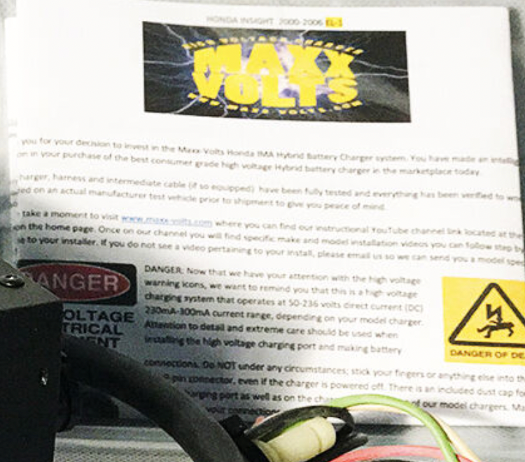 HV-EL1 Charger Harness 300v+ Compatible